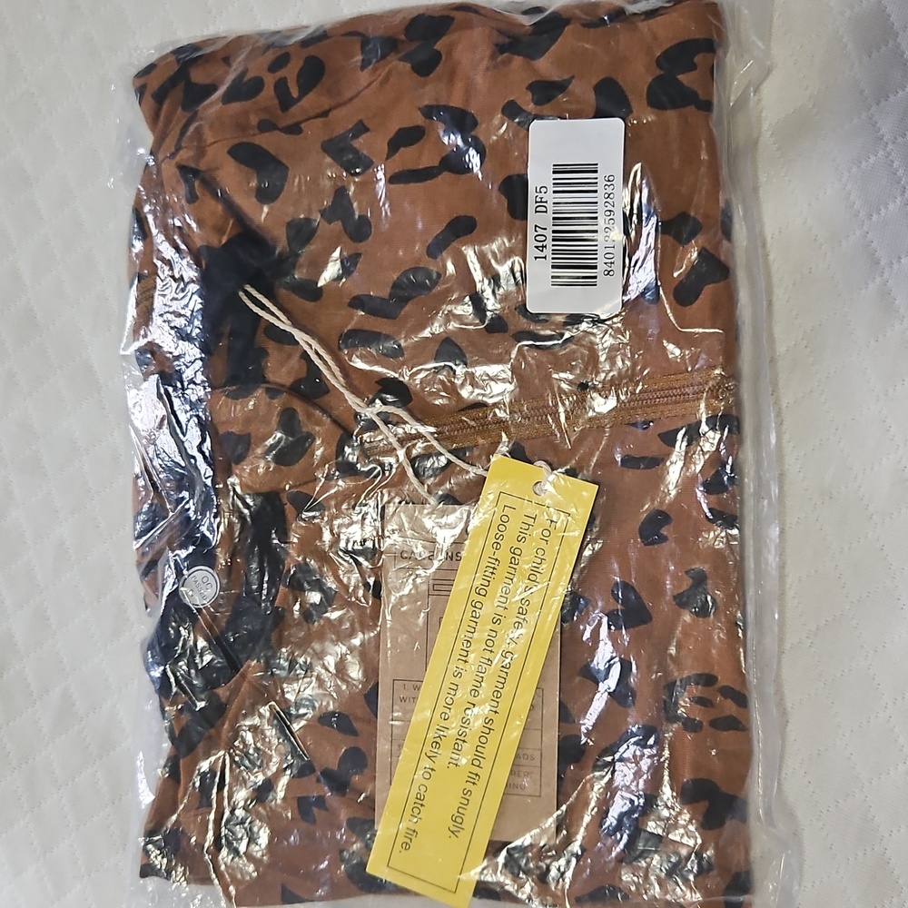 12-18 kyte leopard footie nib